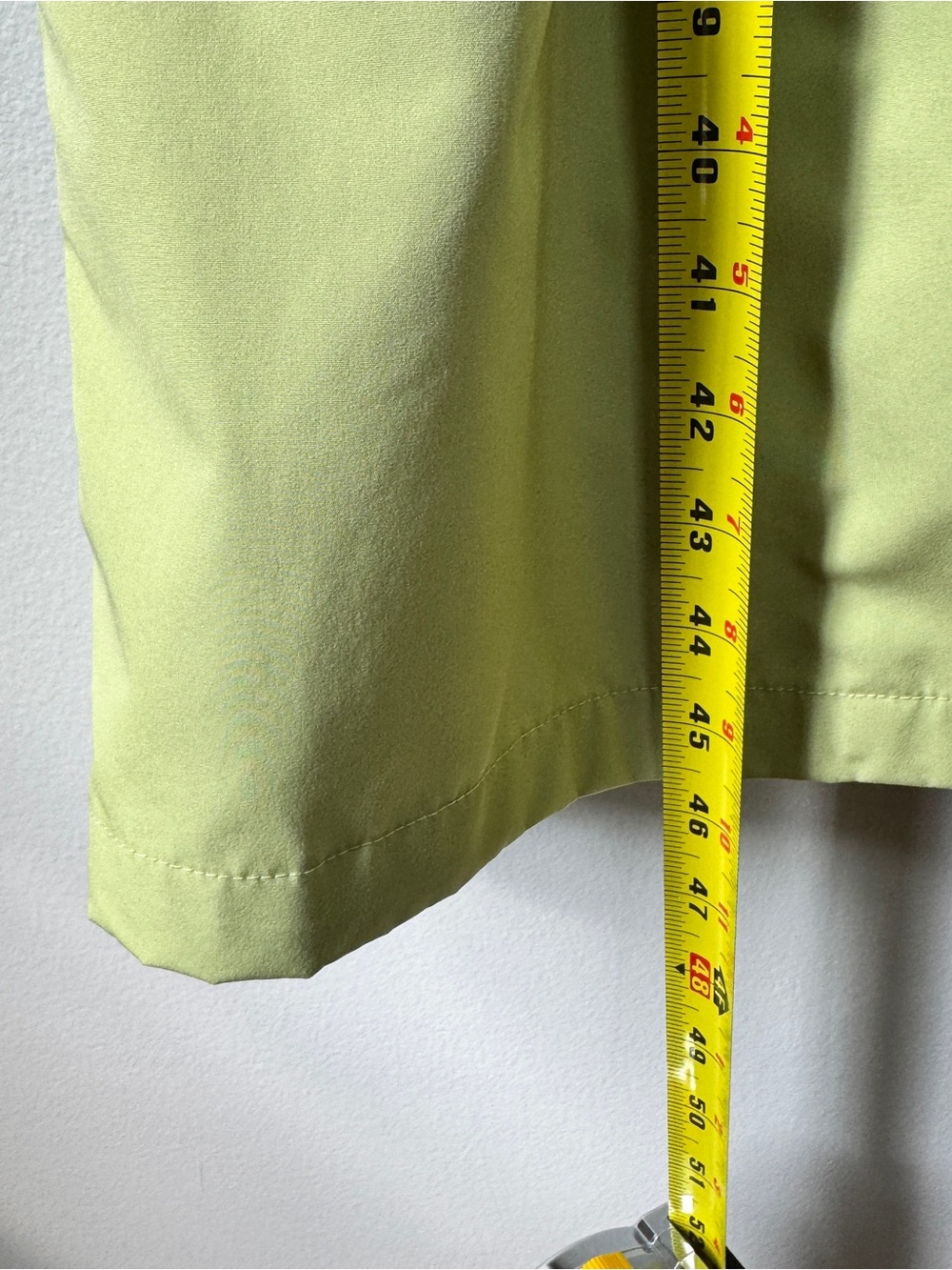 L.L.Bean full length hooded trench raincoat light olive lime shade Women's S - Picture 13 of 16